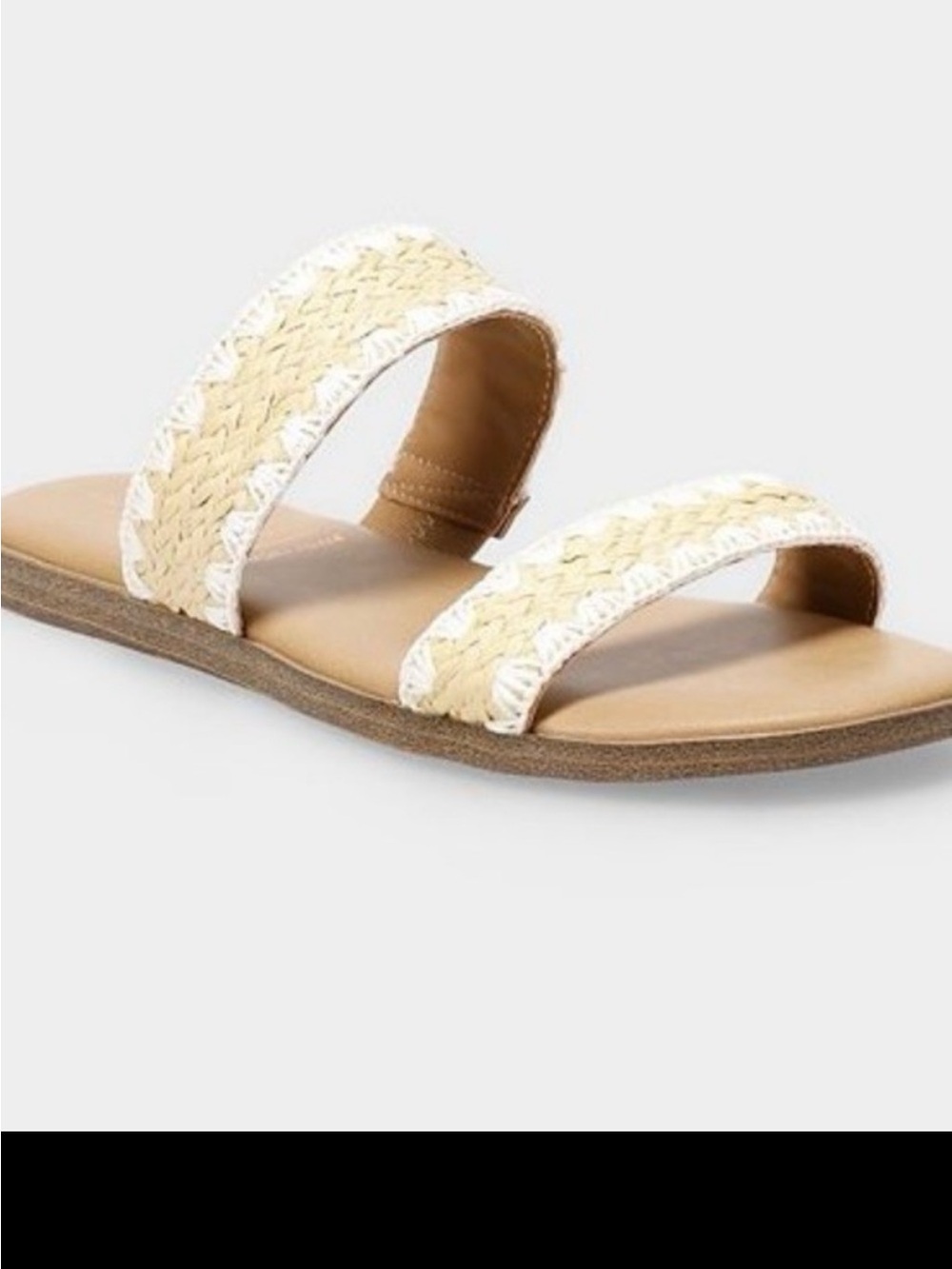 LC Lauren Conrad Sunstone Slide Sandals NWOT | Cream  | Size 10
